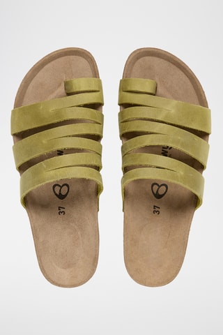 Sandales en cuir - Vert