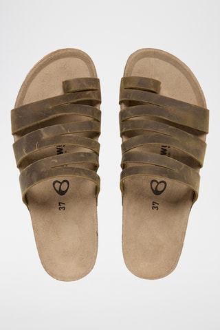 Sandales en cuir - Marron