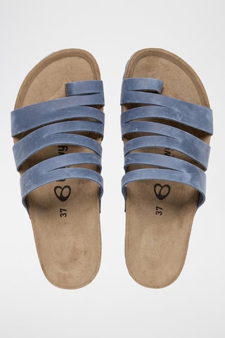 Sandales en cuir - Bleu