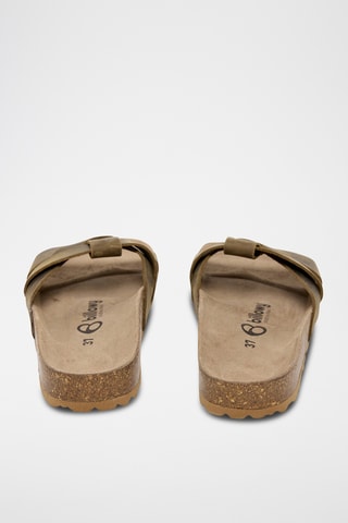 Mules en cuir - Marron