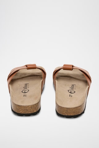 Mules en cuir - Marron