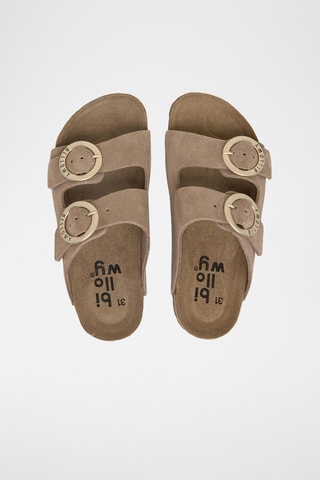 Mules en cuir - Marron