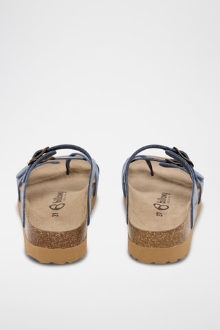 Sandales en cuir - Bleu