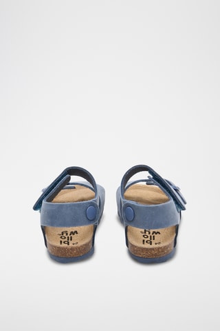 Sandales en cuir - Bleu