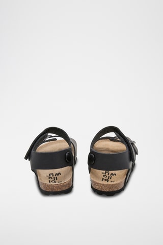 Sandales en cuir - Noir