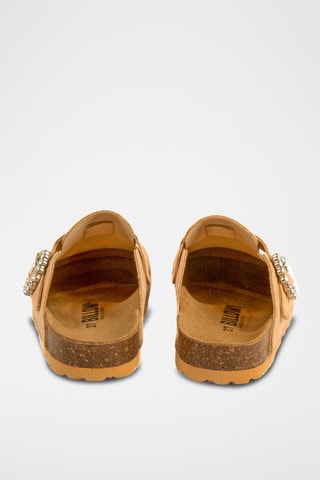 Sabots en nubuck - Saumon