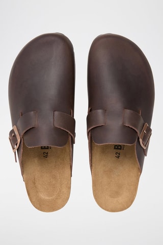 Sabots en cuir - Marron