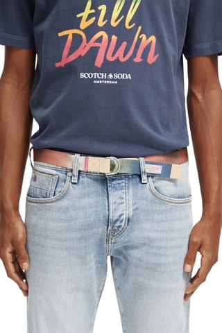 Ceinture réversible - Jaune et orange