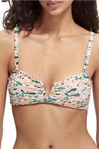 Haut de maillot - Rose et vert