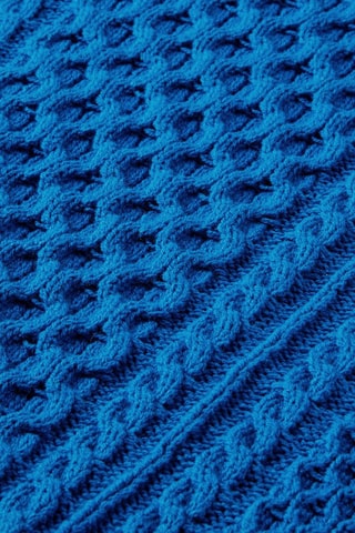 Pull en coton biologique - Bleu électrique