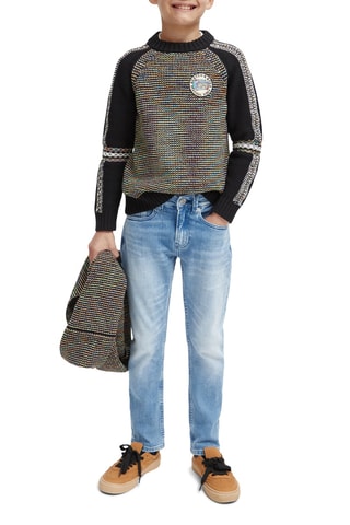 Pull en coton biologique - Noir