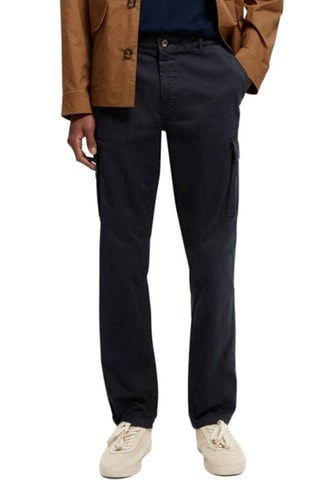 Pantalon cargo en coton biologique - Noir