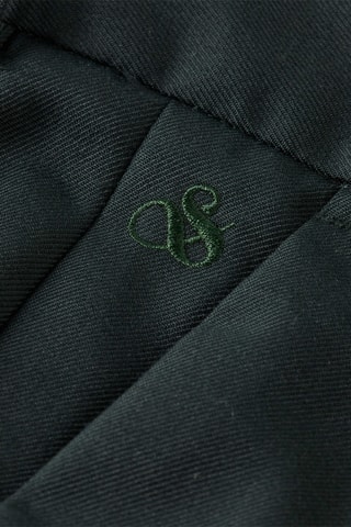 Chino relaxed en laine - Vert foncé