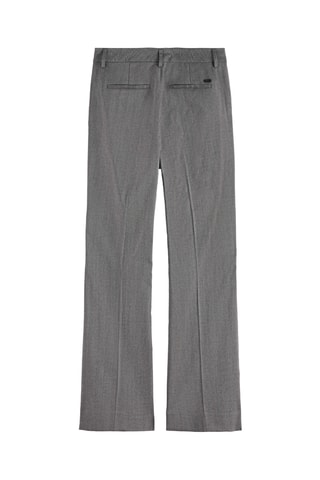 Pantalon taille haute - Gris chiné