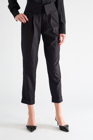 Pantalon taille haute - Noir