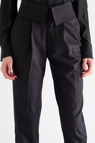 Pantalon taille haute - Noir