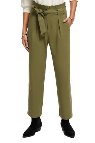 Pantalon taille haute - Kaki