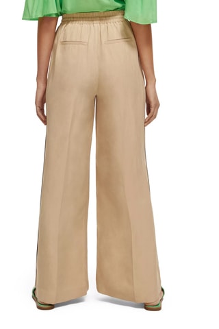 Pantalon en lin wide legs fit - Beige