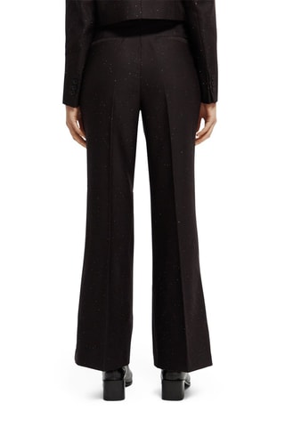 Pantalon en laine flare - Noir