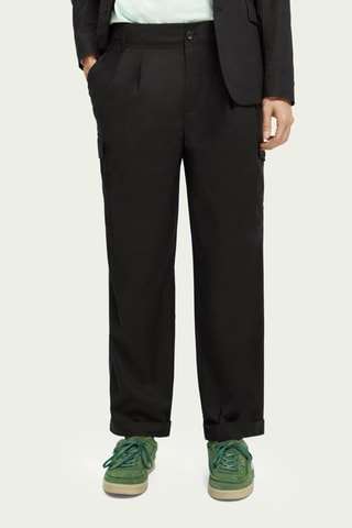 Pantalon cargo en coton biologique - Noir