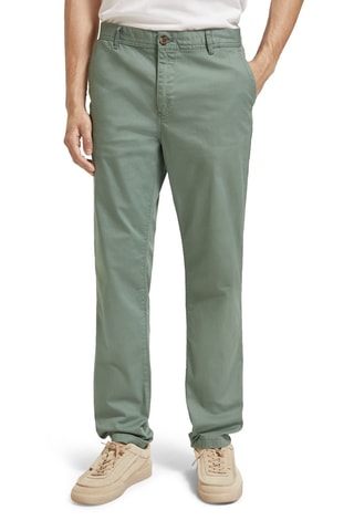 Pantalon en coton biologique Stuart Seasonal Essential - Vert clair