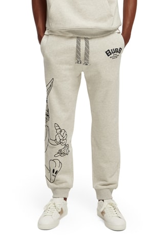 Jogging en coton biologique Bugs Bunny Looney Tunes - Ecru chiné