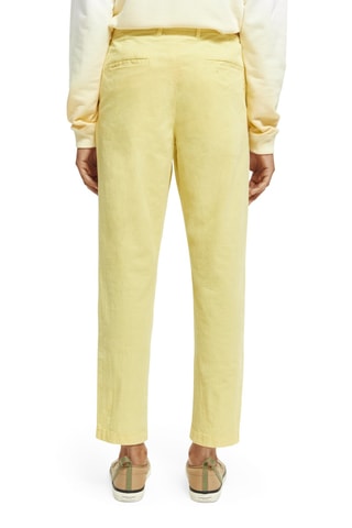 Chino regular en coton biologique - Jaune