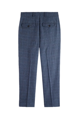 Chino relaxed en lin - Bleu