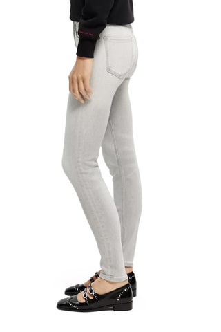 Jean en coton biologique skinny fit - Gris
