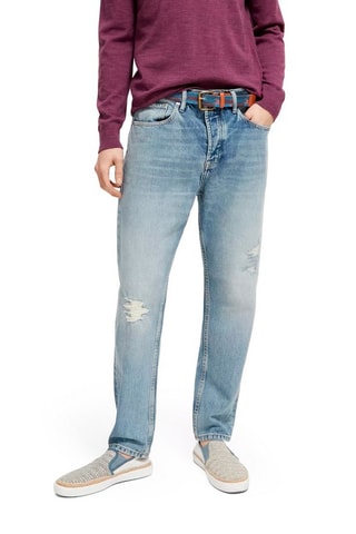 Jean en coton biologique tapered - Bleu clair