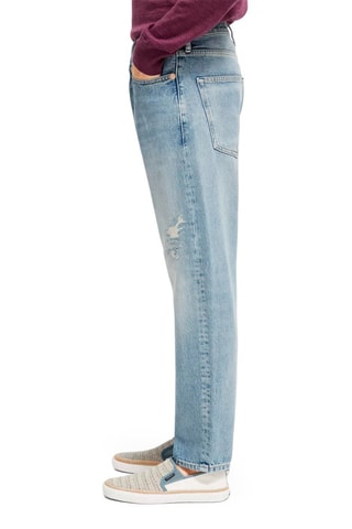 Jean en coton biologique tapered - Bleu clair