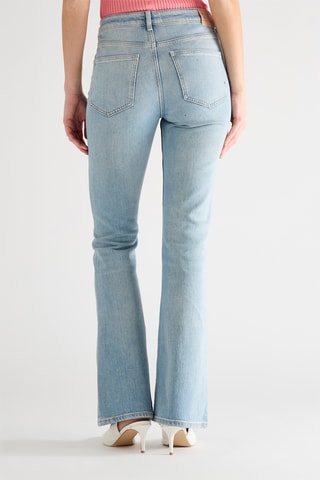 Jean flare taille haute - Bleu clair