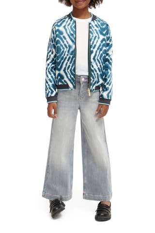 Veste réversible - Bleu cobalt et blanc