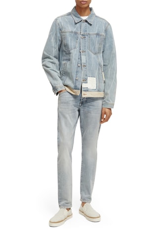 Veste en jean et coton biologique - Bleu clair