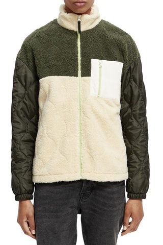 Veste - Kaki et écru