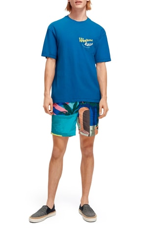 Short de bain - Bleu et turquoise