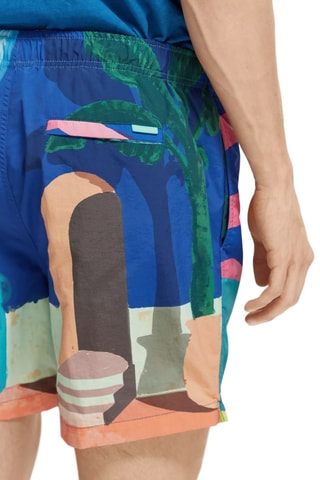 Short de bain - Bleu et turquoise