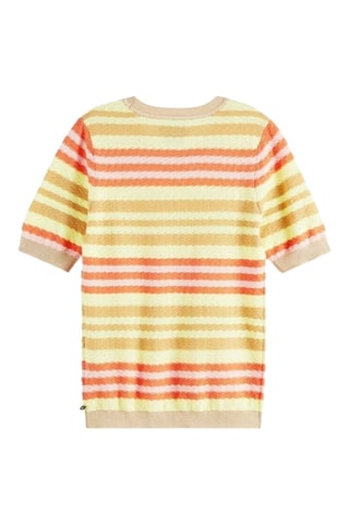 Top en coton biologique - Saumon et corail