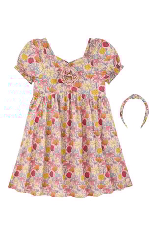 Robe et serre-tête - Rose