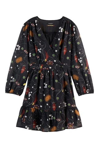 Robe portefeuille - Noir