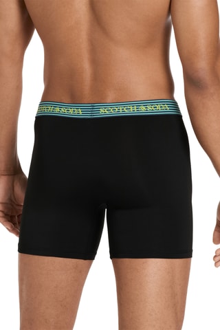 3 boxers en coton biologique - Noir