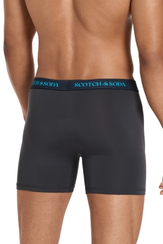 3 boxers en coton biologique - Noir