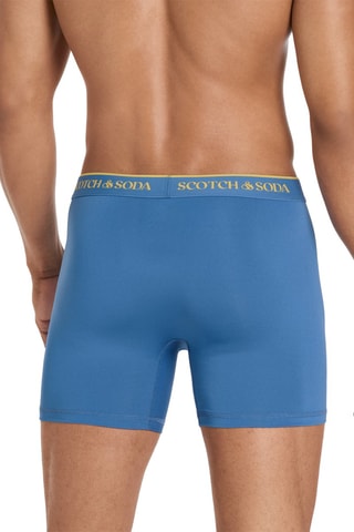 3 boxers en coton biologique - Bleu
