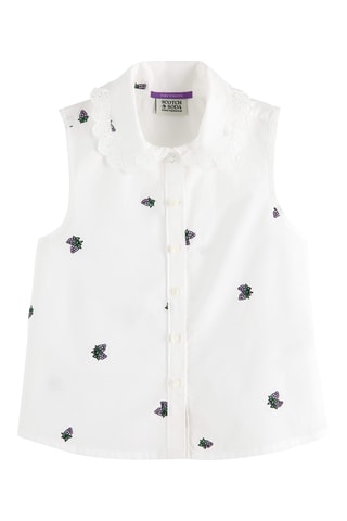 Chemisier en coton biologique - Blanc