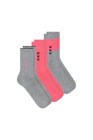 3 paires de chaussettes en coton biologique - Gris