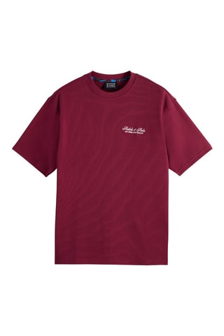 T-shirt relaxed - Bordeaux
