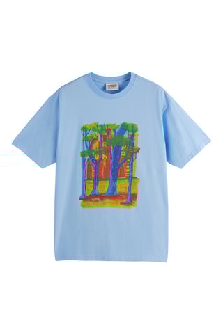 T-shirt relaxed - Bleu clair