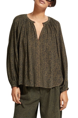 Blouse en coton biologique - Kaki