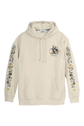 Sweat relaxed à capuche - Beige