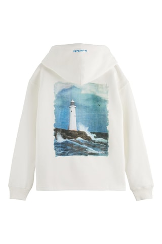 Sweat relaxed en coton biologique - Blanc